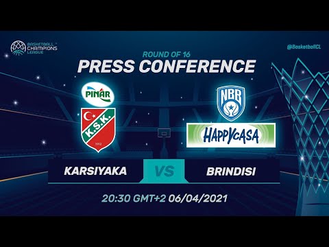 Pinar Karsiyaka v Happy Casa Brindisi - Press Conf. | Basketball Champions League 2020/21