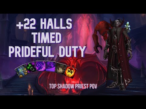 Halls of Atonement +22 | Shadow Priest PoV - Chawy | Shadowlands M+ (Mythic Plus) Season 1