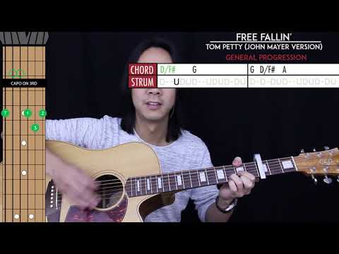 Free Fallin Guitar Cover Acoustic - John Mayer 🎸 |Tabs + Chords|