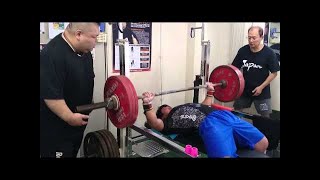 ベンチプレス168kg7rep/パワーリフティング/ ハリー@93kg