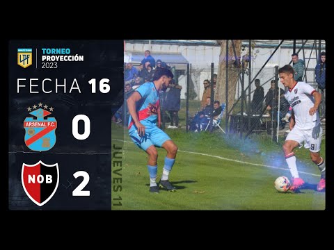 #TorneoProyección 2023 | Fecha 16 | resumen de Arsenal y Newell's