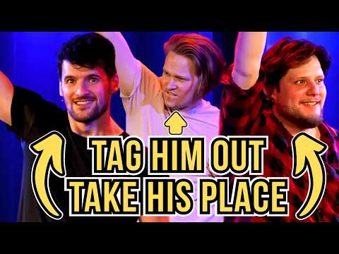 Two Bros With FEET for HANDS | Freeze Tag (tag him out, take his position, start a new scene)