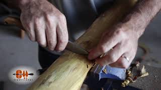 How to deal with knots on an osage bow stave - self bow building