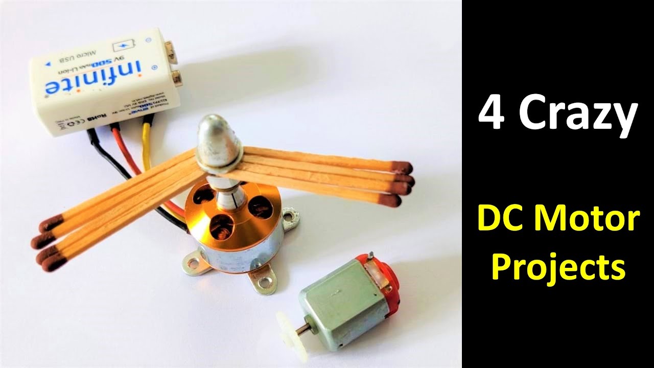 4 Crazy Projects using DC Motor [A2C]