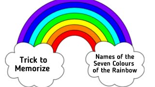 Trick To Memorize The Names Of The Seven Colours of the Rainbow