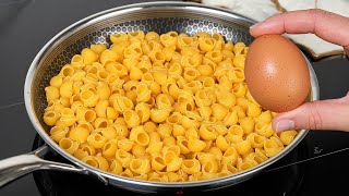 Just pour the eggs over the pasta! A quick and incredibly tasty recipe!