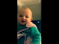 Father and son playing tongue farts