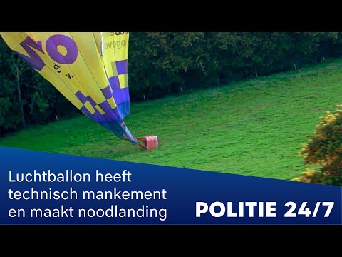 Luchtballon maakt noodlanding | POLITIE 24/7