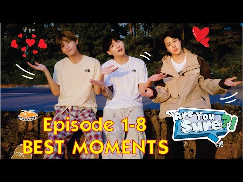 Are you sure?! best moments all episodes 1-8, Jimin and Jungkook travel show 2024 best scenes