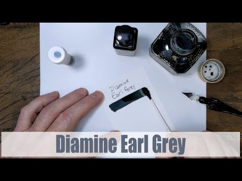 Diamine Earl Grey writing sample