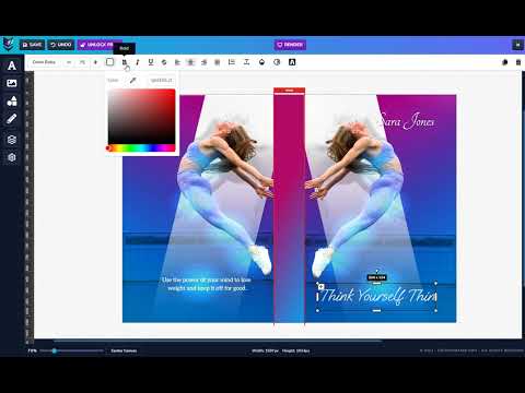 EZ Cover Maker Tutorial |  Working With Text Elements | EZ Cover Maker Official