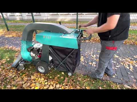 Laubbeseitigung mit dem REMARC LS 5.0 XP G Laubsauger / leicht zu entleeren / Leaf Vacuum