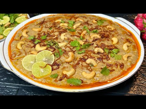 Secret Hyderabadi PISTA HOUSE HALEEM Recipe World Famous Reshedaar Mutton Haleem Recipe At Home