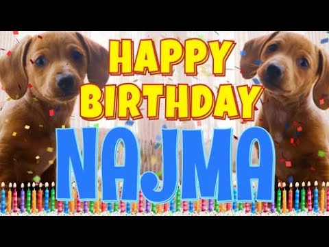 Happy Birthday Najma! ( Funny Talking Dogs ) What Is Free On My Birthday