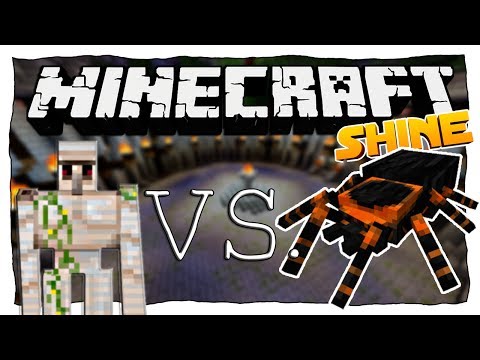 EISENGOLEM VS. TARANTULA | Minecraft: Eisengolem vs. Monster • #35 | #SHINEMC