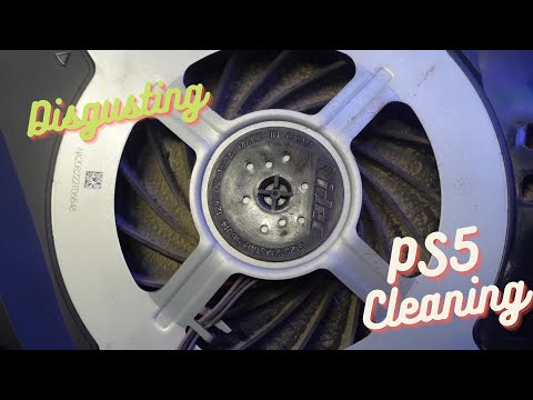 Cleaning a disgusting PS5