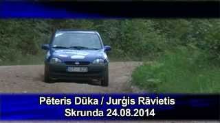 preview picture of video 'Minirallijs Skrunda 2014, Pēteris Dūka, Jurģis Rāvietis, #12'