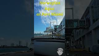 Norwegian Aqua at Port Miami #cruiseship #norwegianaqua #portmiami