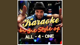 Breathless (In the Style of All-4-One) (Karaoke Version)