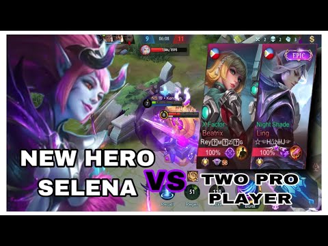MY NEW HERO SELENA VS TWO PRO PLAYER | LING + BEATRIX VS SELENA | INTENSE FIGHT WITH TWO PRO PLAYER