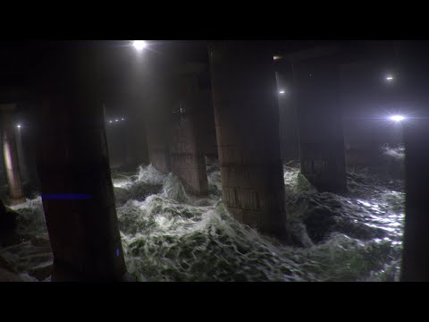 Tokyo sewer tsunami - CGI animation