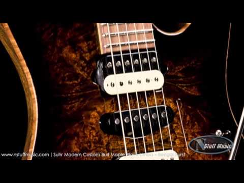 Suhr Modern Custom Burl Maple Black Limba - Bengal Burst | N Stuff Music Product Demo