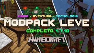 ✔MODPACK LEVE PARA PC FRACO 1.7.10 - 40+ MODS - MÁGIA - TÉCNOLOGIA - AVENTURA - Review Completo