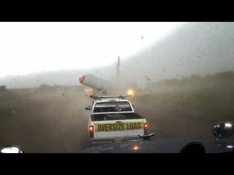 Storm at the pad wind farm Pratt KS