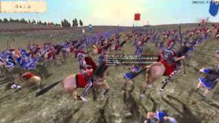 preview picture of video 'Rome Total War - Online Battle #1: Julii vs Scipii'