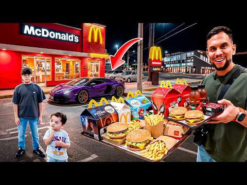 LLEVO A MI HIJO Y AL HIJO DE JUANITO AL MCDONALDS EN EL LAMBORGHINI SVJ || ALFREDO VALENZUELA