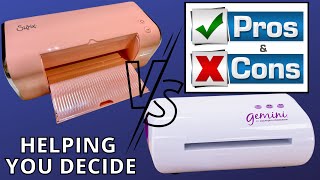 COMPARING 😱 GEMINI DIE CUTTING MACHINE & SIZZIX BIG SHOT SWITCH PLUS - PROS & CONS REVIEW