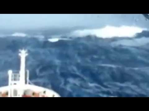 Tsunami waves recorded from a ship !