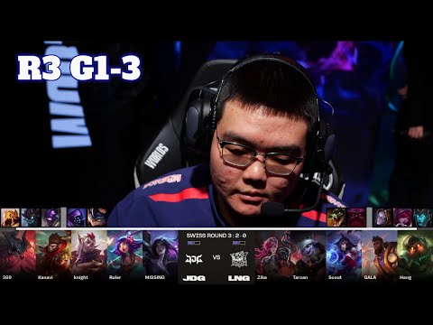 JDG vs LNG - Game 3 | Day 3 LoL Worlds 2023 Swiss Stage | JD Gaming vs LNG Gaming G3 full