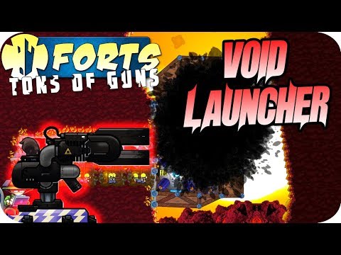 Forts Multiplayer 4v4 Gameplay Dark Matter Void Laser Launcher