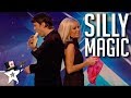 Judges Can T Stop Laughing At This Magician Magicians Got Talent