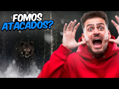 MEU CARRO ATOLOU NA FRENTE DE UM URSO