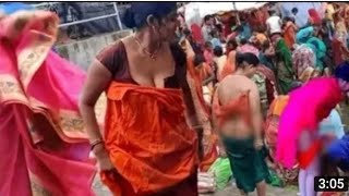 Live:Ganga snan video || open ganga snan video 2020 Ganga ghat snan video holi bath