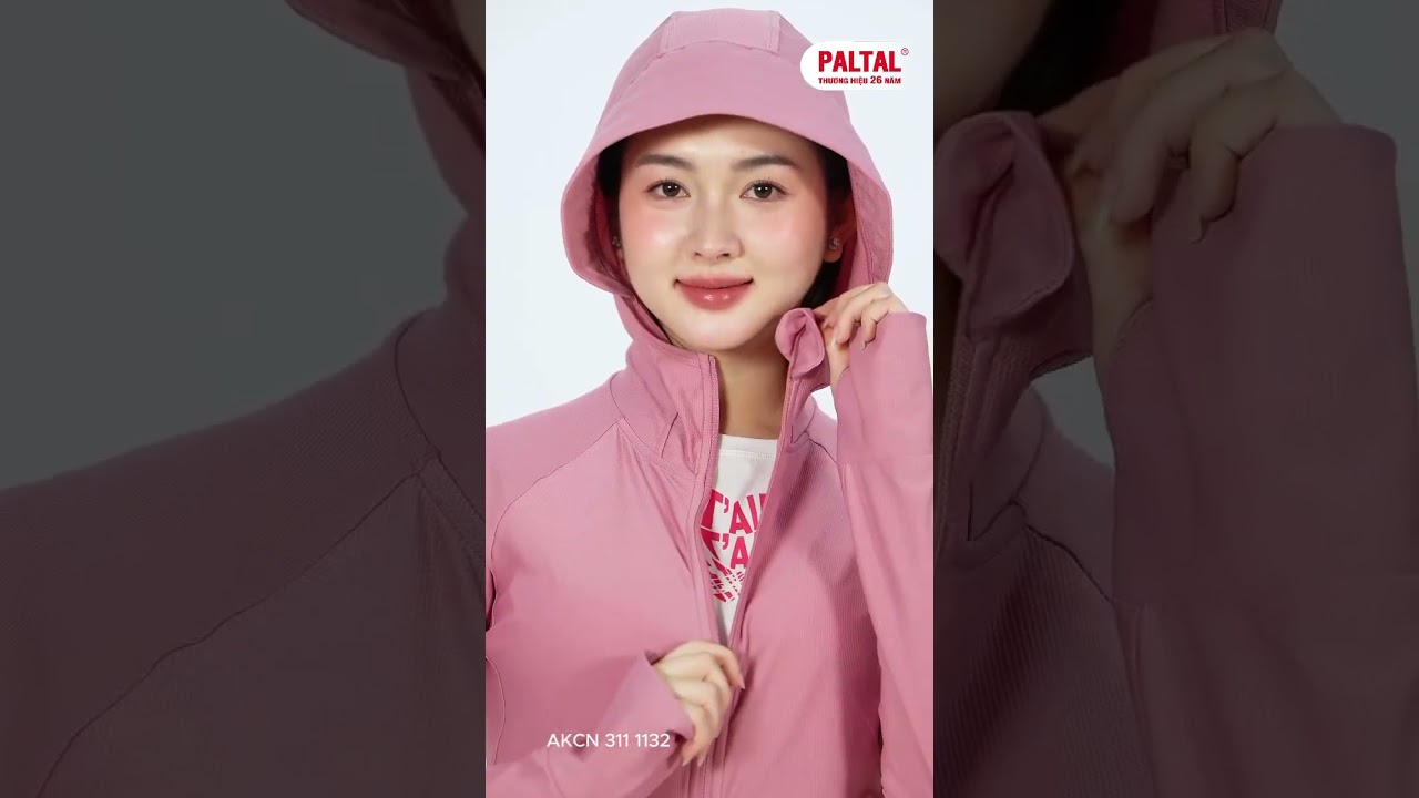Áo khoác nữ chống nắng, chống UV có nón chất poly thái 311p 1132
