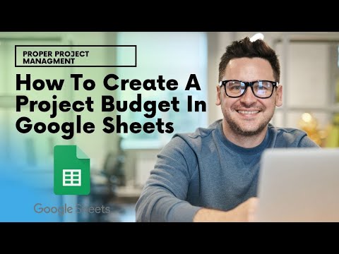 How To Create A Project Budget In Google Sheets