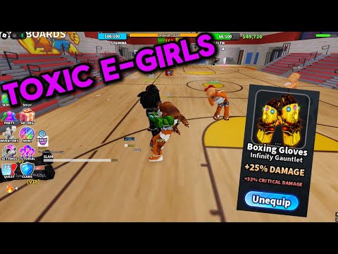 TOXIC  E-GIRLS JUMPED ME, SO I DECIDED TO USE THE OP GLOVES😭..(INSANE WAR)