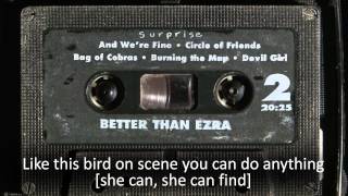 Better Than Ezra - And We&#39;re Fine (Official Lyric Video)
