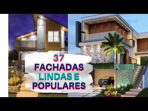 🏡 37  IDEIAS DE FACHADAS LINDAS  DE CASAS MODERNAS  PRA PIRAR! (FOTOS)