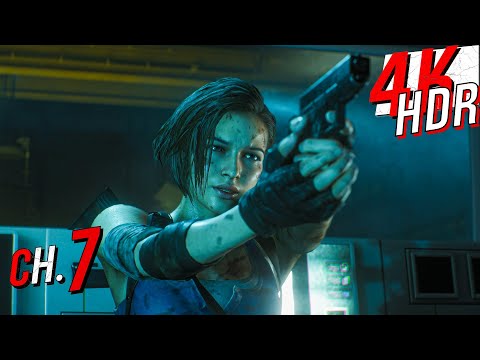 [4K HDR] Resident Evil 3 Remake (HARDCORE / 100%) Walkthrough part 7 - Pale Heads