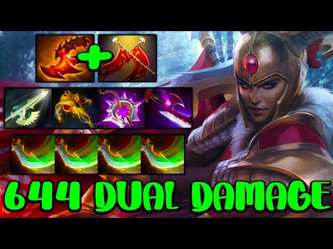 655 DUAL DAMAGE [ Legion Commander ] THE INTENSE CARRY BATTLE - DOTA 2 GAMEPLAY