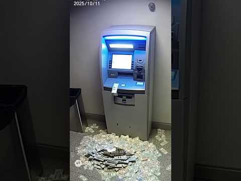AI Simulation: Broken ATM Spits Out Endless Cash 💸 #AIsimulation #CGI #AImade #shorts