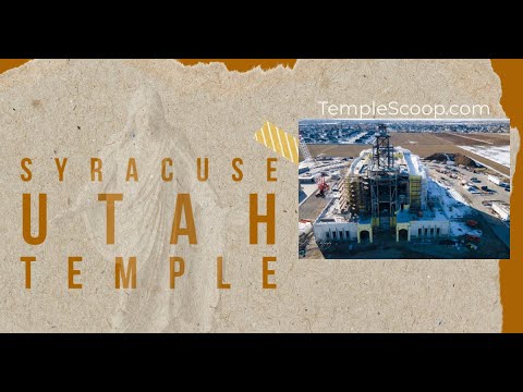Syracuse Utah Temple on a summer day by drone