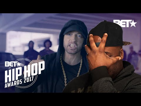 First Listen - Eminem Rips Donald Trump In BET Hip Hop Awards Freestyle Cypher Reaction