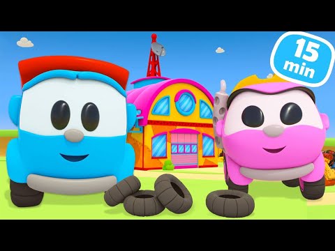 Leo arbeitet an einem Bauprojekt. Zeichentrickfilme für Kinder. 2 Folgen am Stück