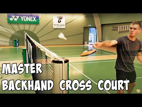 Backhand Cross Court Net Shot - Badminton Tutorial