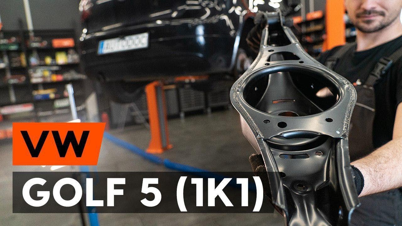 Byta undre tvärgående länkarm i bakre upphängning på VW Golf 5 – utbytesguide